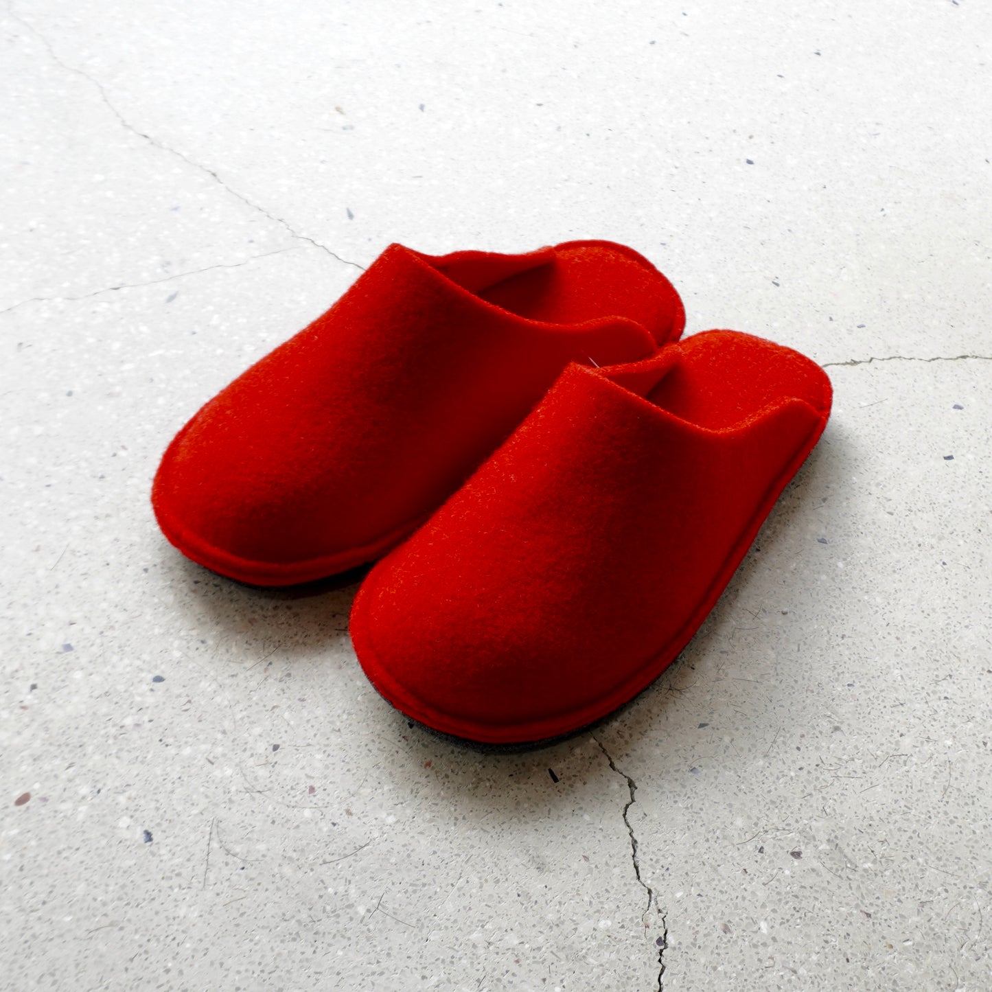 Le clare フェルト ルームシューズ Rosso