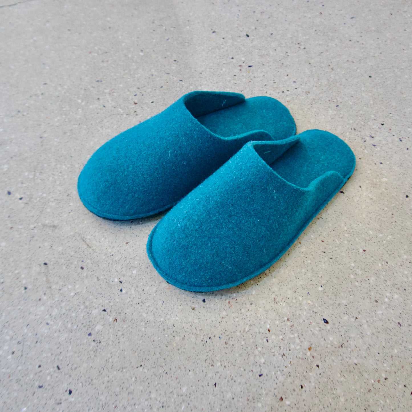 Le clare フェルト ルームシューズ Turquoise